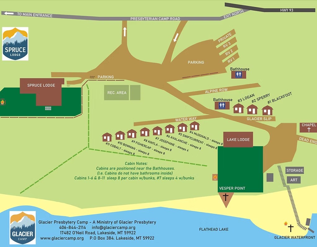 Glacier Camp Map
